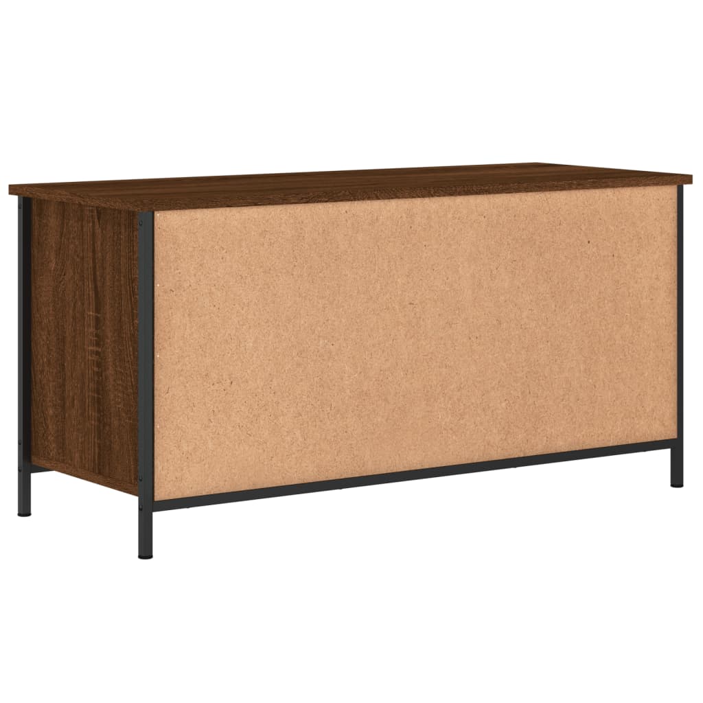 vidaXL Meuble TV Chêne marron 100x40x50 cm Bois d'ingénierie