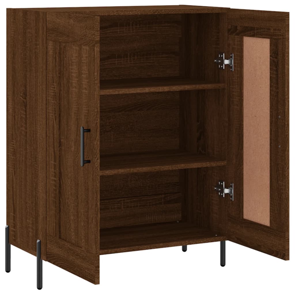 vidaXL Buffet chêne marron 69,5x34x90 cm bois d'ingénierie