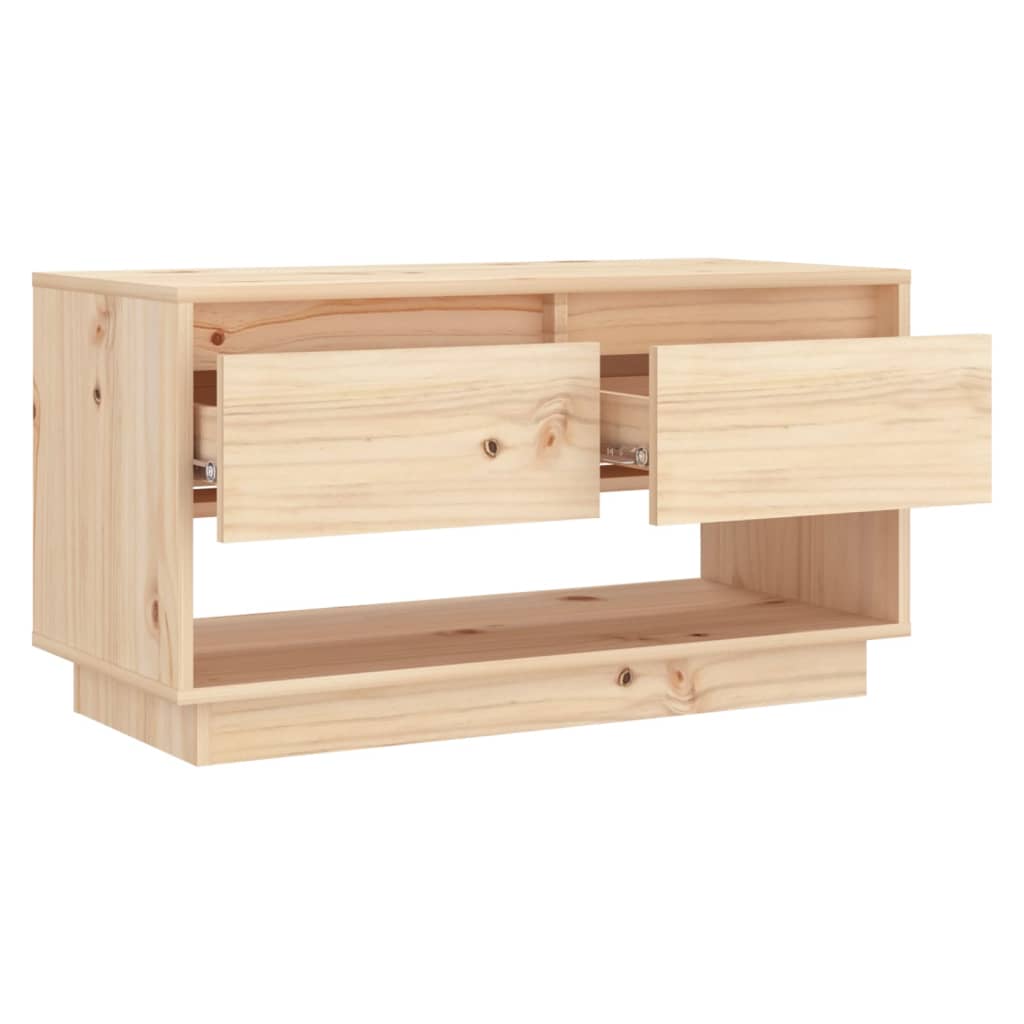 vidaXL Meuble TV 74x34x40 cm Bois de pin massif