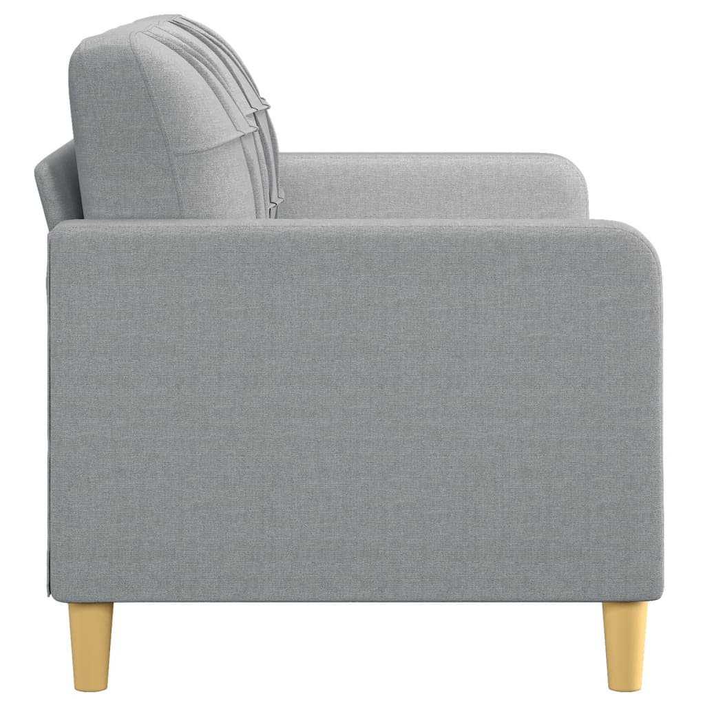 vidaXL Canapé à 2 places B-Stock gris clair 140 cm tissu