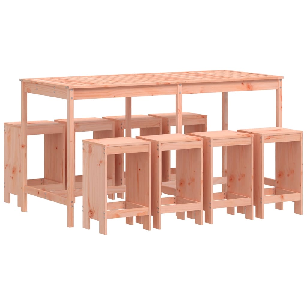 vidaXL Ensemble de bar de jardin 9 pcs bois massif douglas