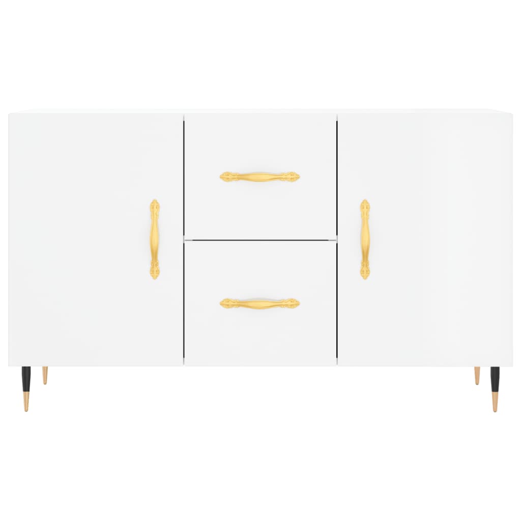 vidaXL Buffet blanc brillant 100x36x60 cm bois d'ingénierie