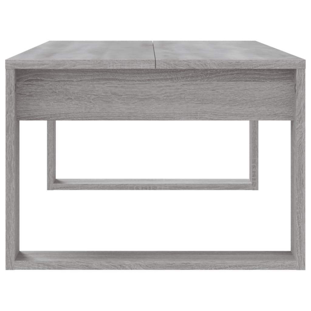 vidaXL Table basse sonoma gris 102x50x35 cm bois d'ingénierie