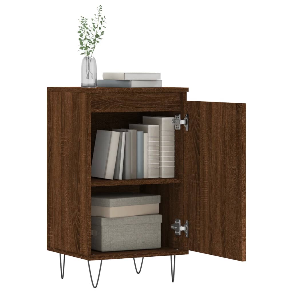 vidaXL Buffet chêne marron 40x35x70 cm bois d'ingénierie