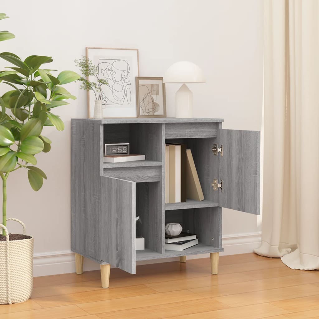 vidaXL Buffet Sonoma gris 60x35x70 cm Bois d'ingénierie