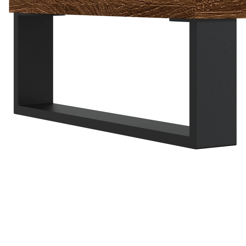 vidaXL Buffet chêne marron 90x34x80 cm bois d'ingénierie