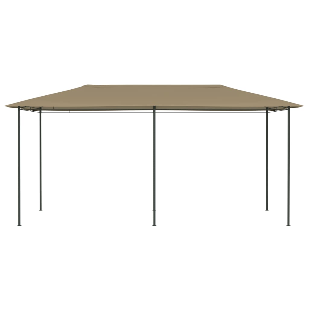 vidaXL Belvédère 2,98x5,3x2,59 m Taupe 160 g/m²