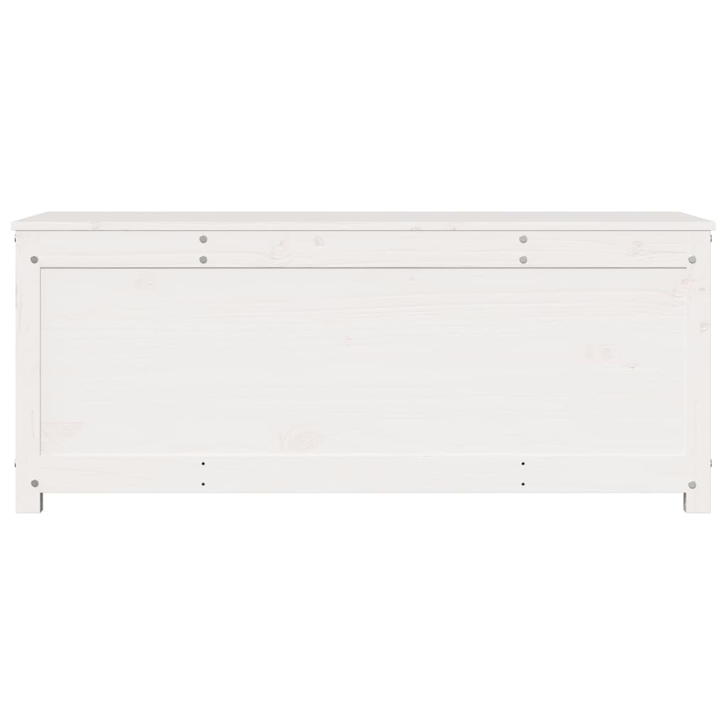 vidaXL Boîte de rangement Blanc 110x50x45,5 cm Bois massif de pin