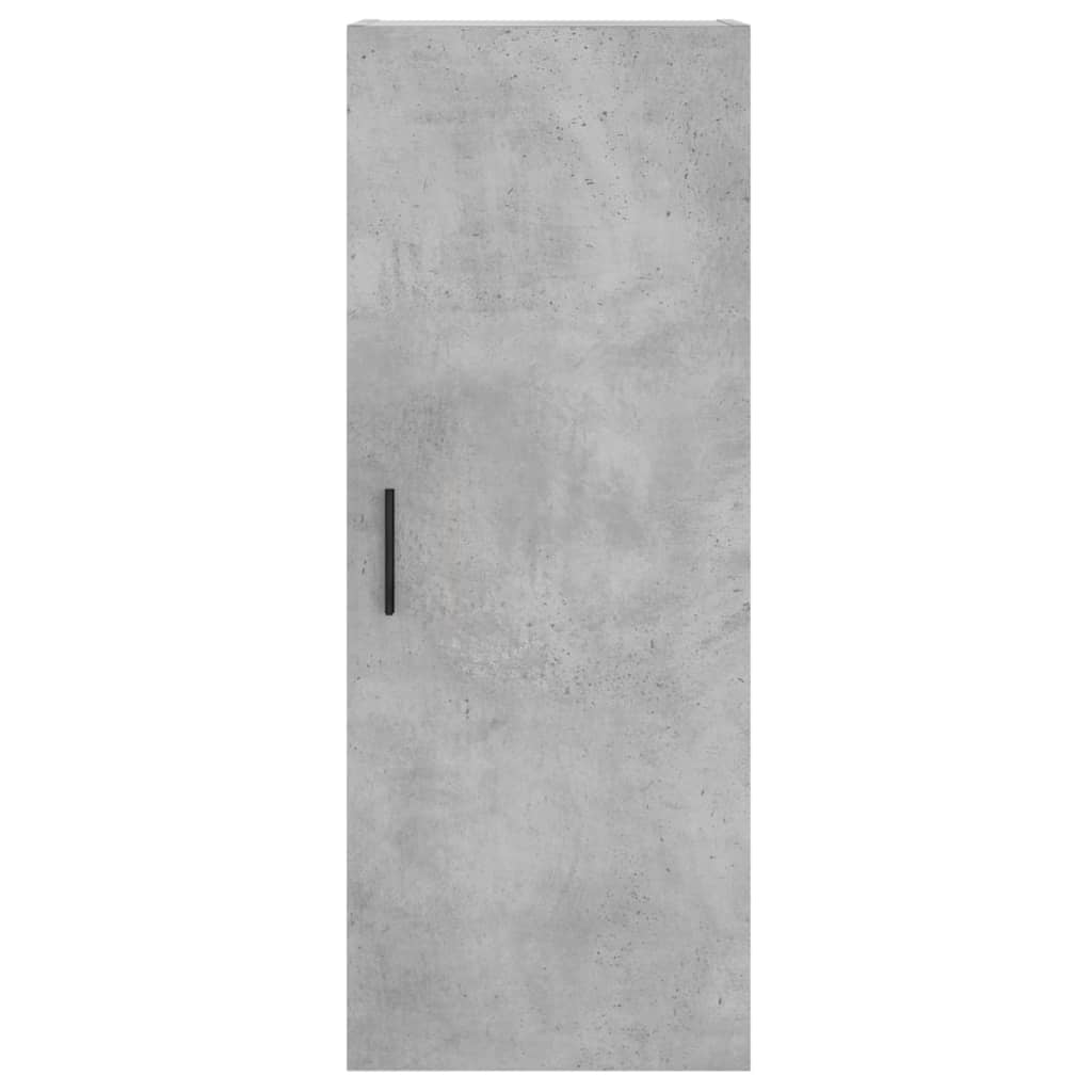 vidaXL Armoire murale gris béton 34,5x34x90 cm