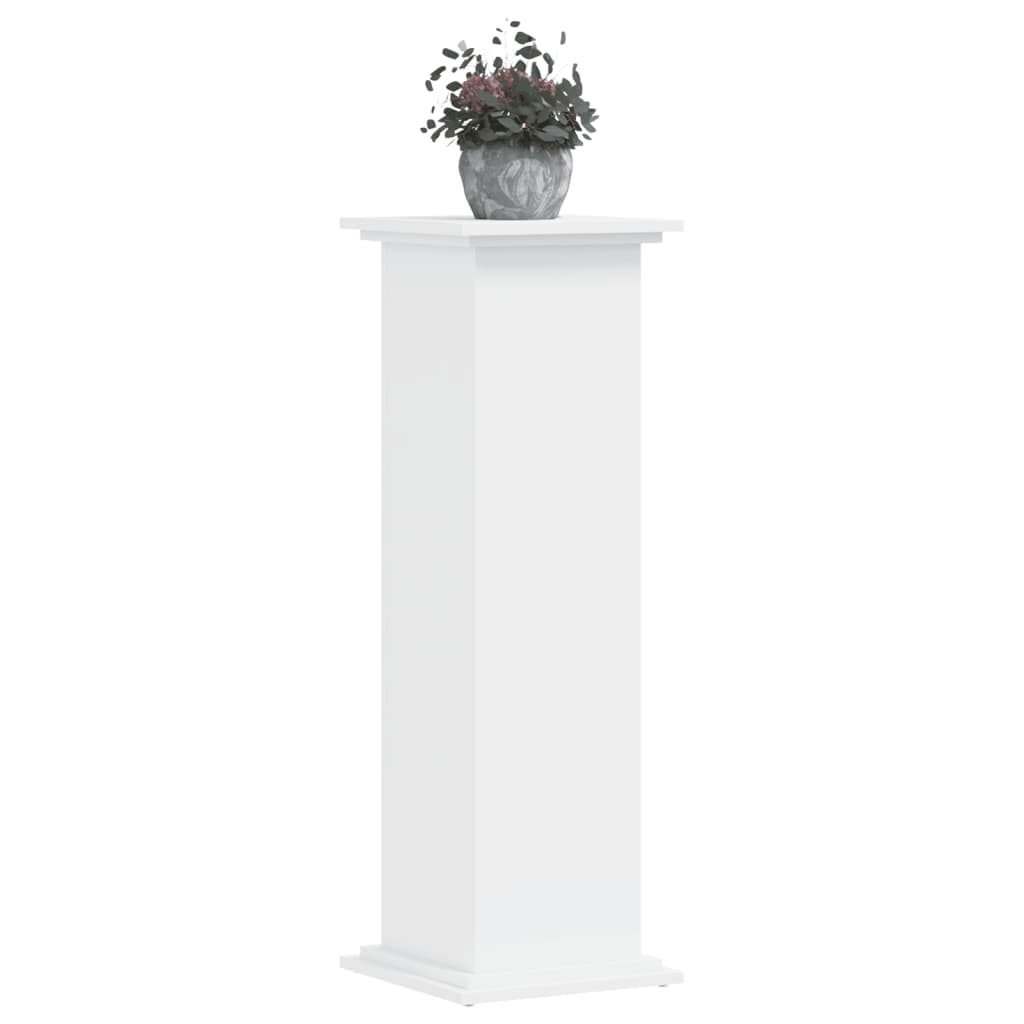 vidaXL Support pour plantes blanc 33x33x100 cm bois d'ingénierie