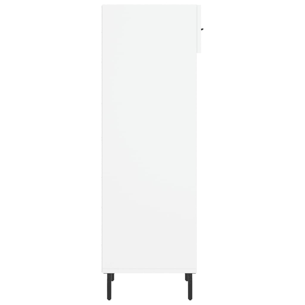 vidaXL Armoire à chaussure Blanc brillant 30x35x105 cm Bois ingénierie