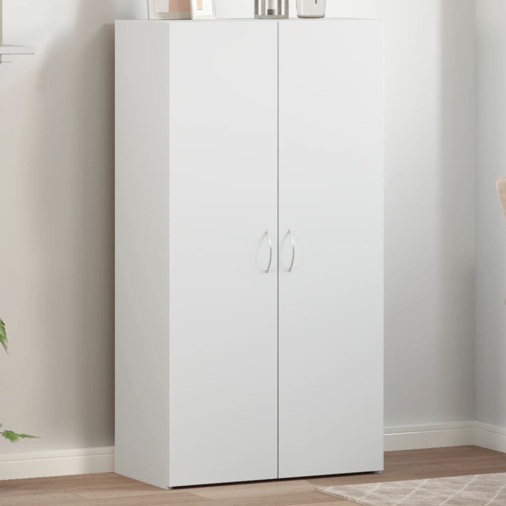 vidaXL Armoire de classement blanc 60x32x115 cm bois d'ingénierie