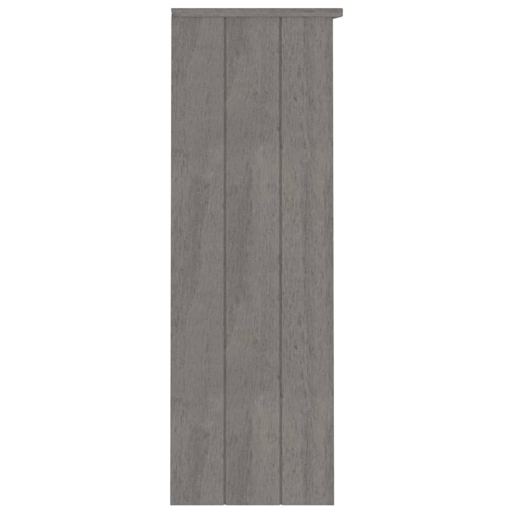 vidaXL Dessus de buffet HAMAR Gris clair 85x35x100 cm Bois de pin