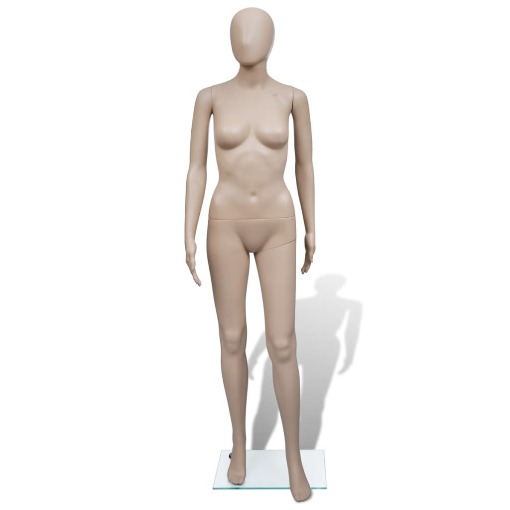 vidaXL Mannequin de vitrine Femme Tête ronde