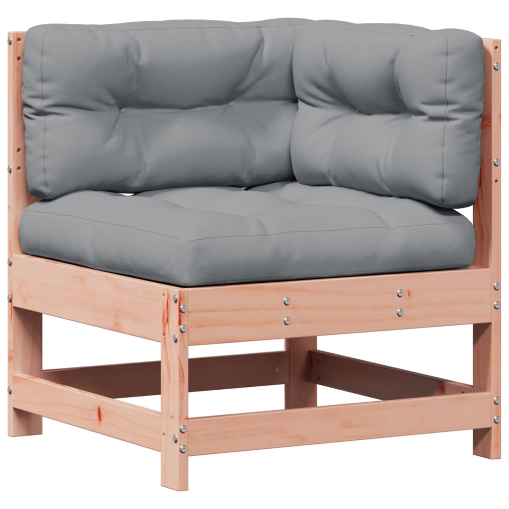 vidaXL Salon de jardin 3 pcs avec coussins bois massif douglas