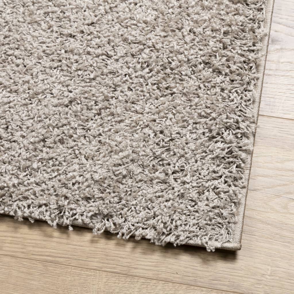 vidaXL Tapis shaggy PAMPLONA poils longs moderne beige 160x160 cm