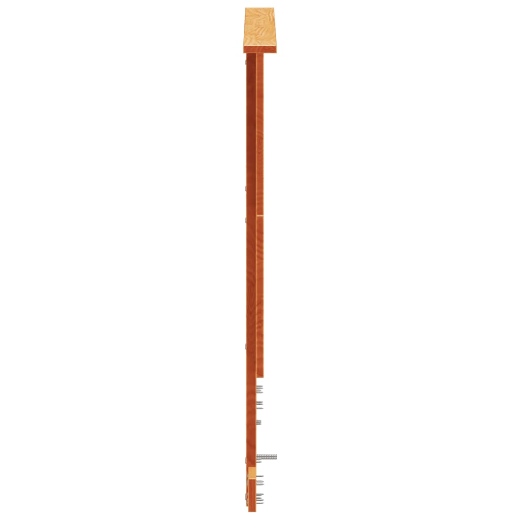 vidaXL Tête de lit cire marron 120 cm bois massif de pin