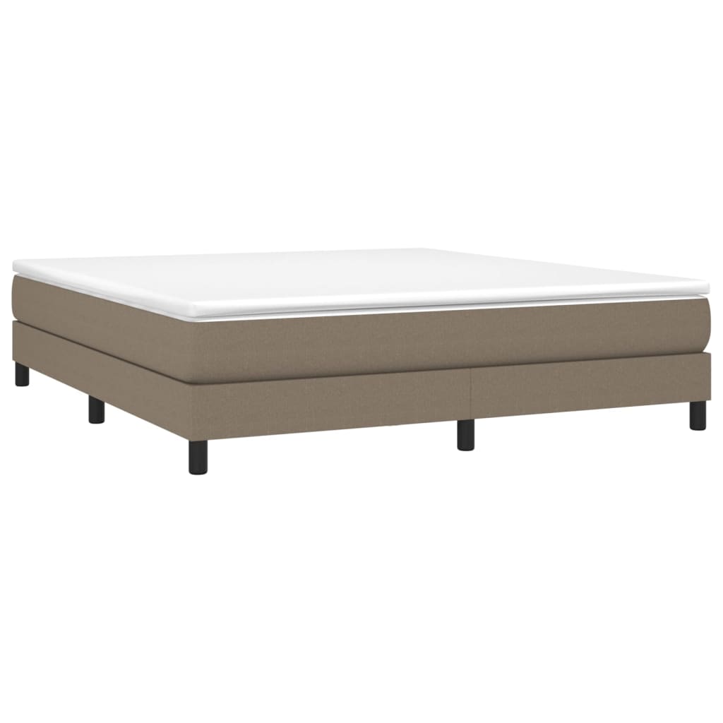 vidaXL Cadre de lit Taupe 160x200 cm Tissu