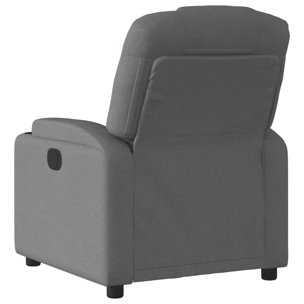 vidaXL Fauteuil inclinable Gris foncé Tissu