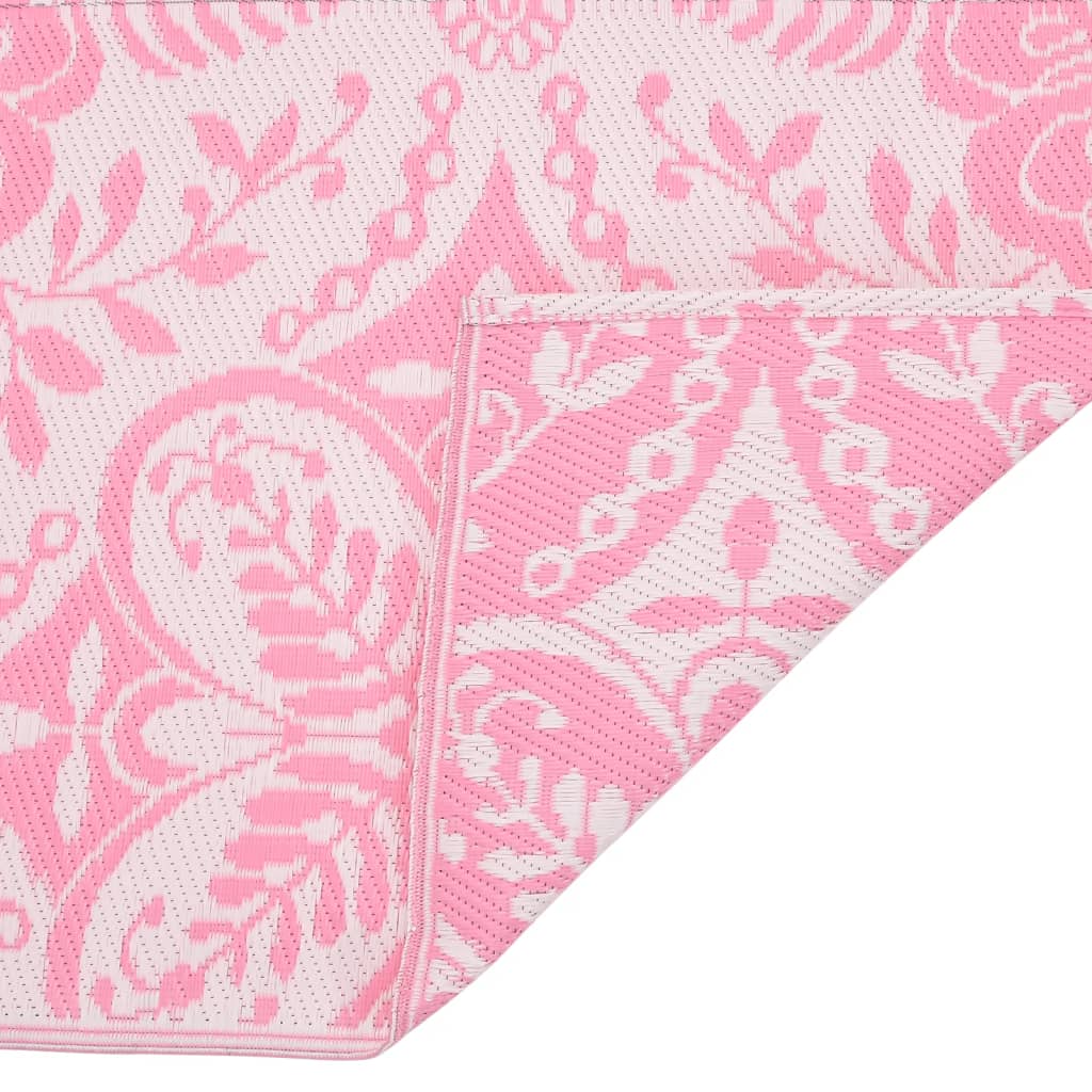 vidaXL Tapis d'extérieur rose 140x200 cm PP