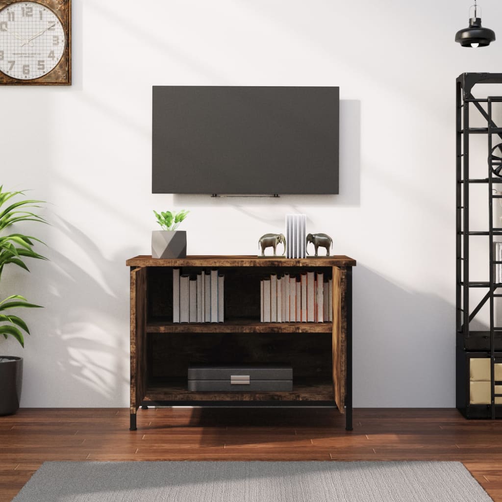 vidaXL Meuble TV avec portes chêne sonoma 60x35x45cm bois d'ingénierie