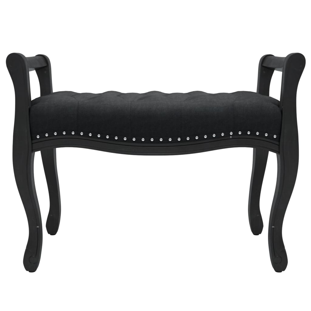 vidaXL Banc Noir 80x45x60 cm Velours