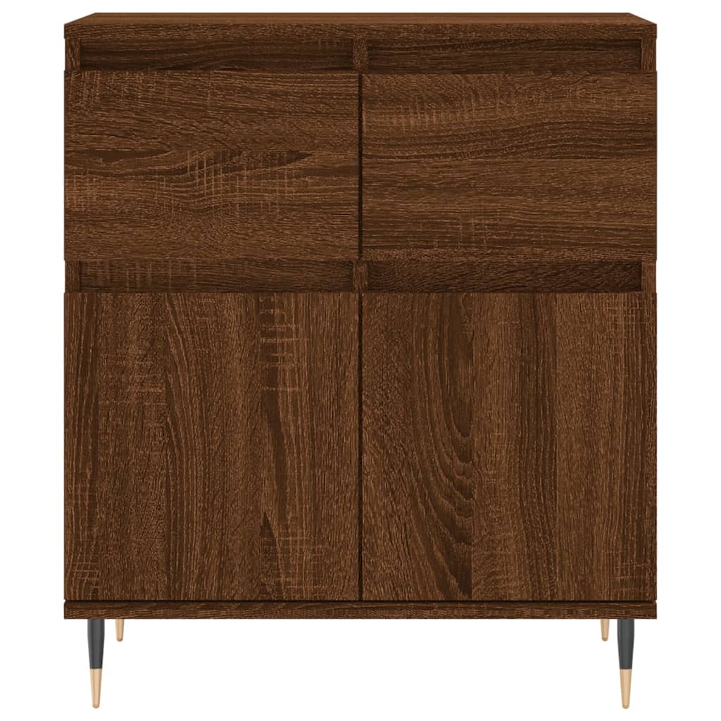 vidaXL Buffet Chêne marron 60x35x70 cm Bois d'ingénierie