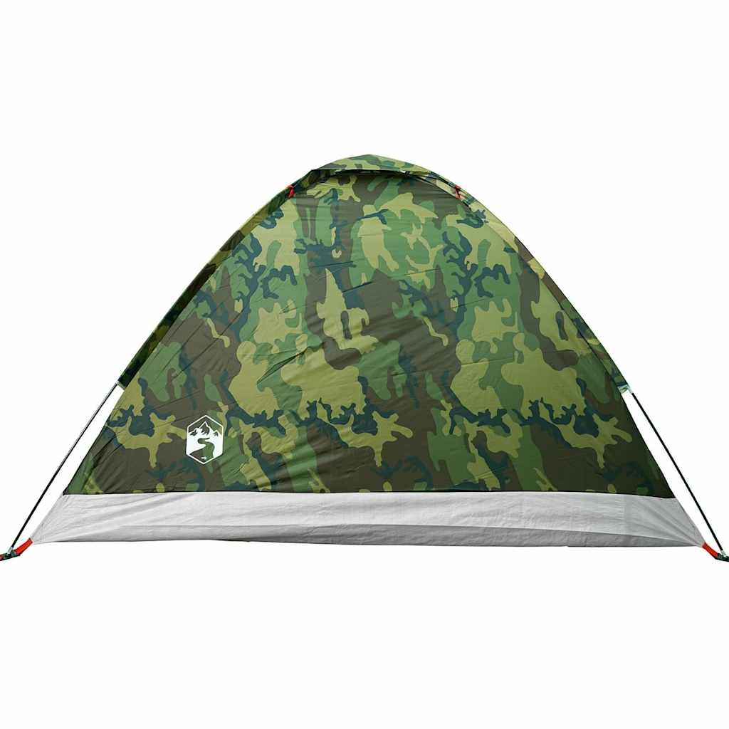 vidaXL Tente de camping à dôme 2 personnes camouflage imperméable