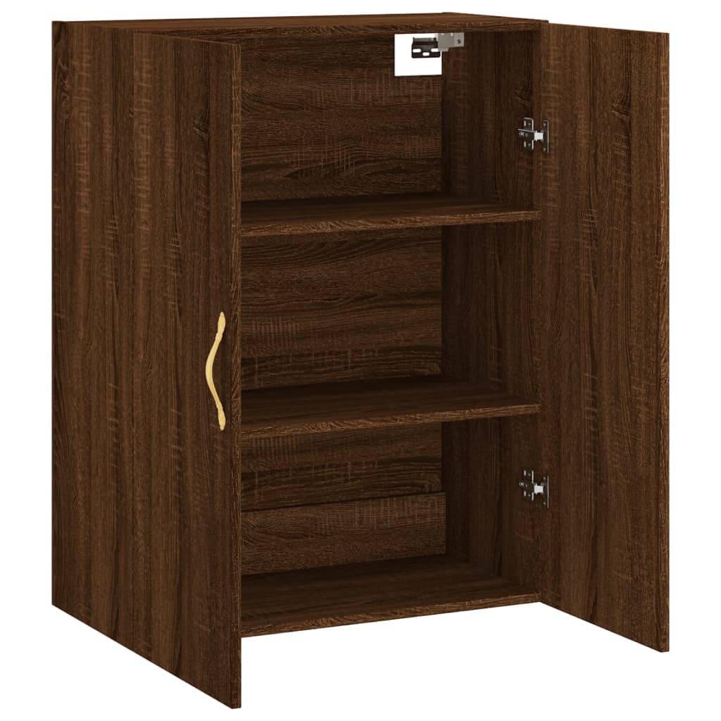 vidaXL Armoire murale chêne marron 69,5x34x90 cm