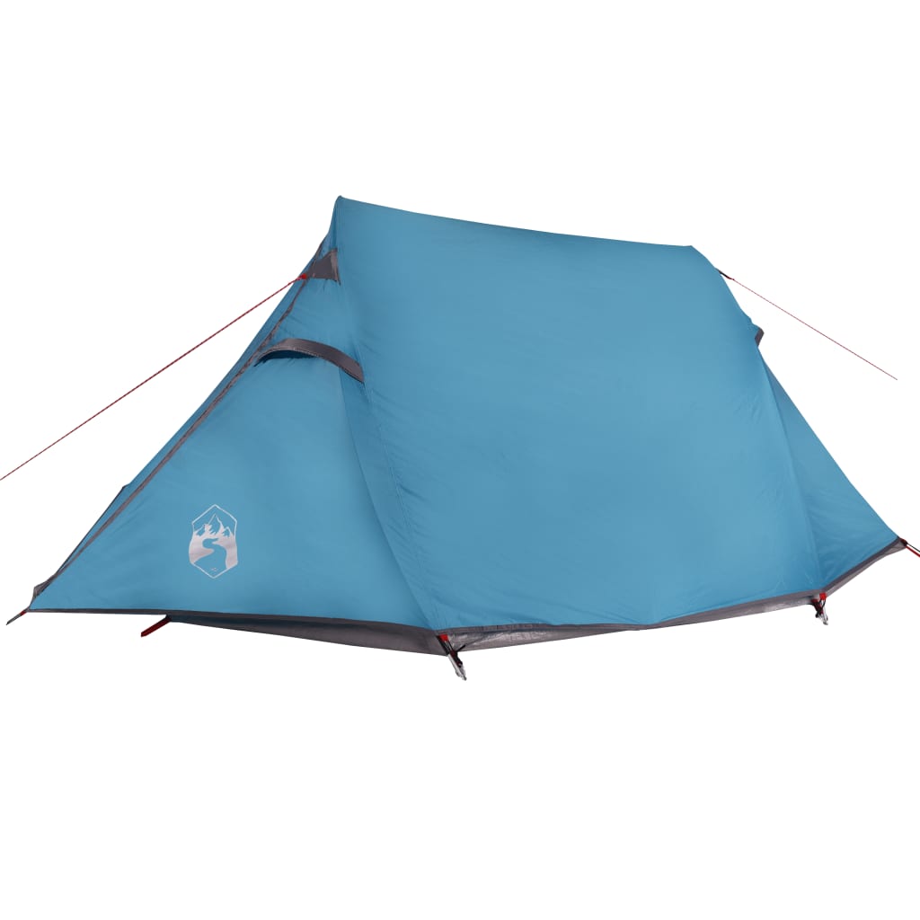 vidaXL Tente de camping tunnel 3 personnes bleu imperméable