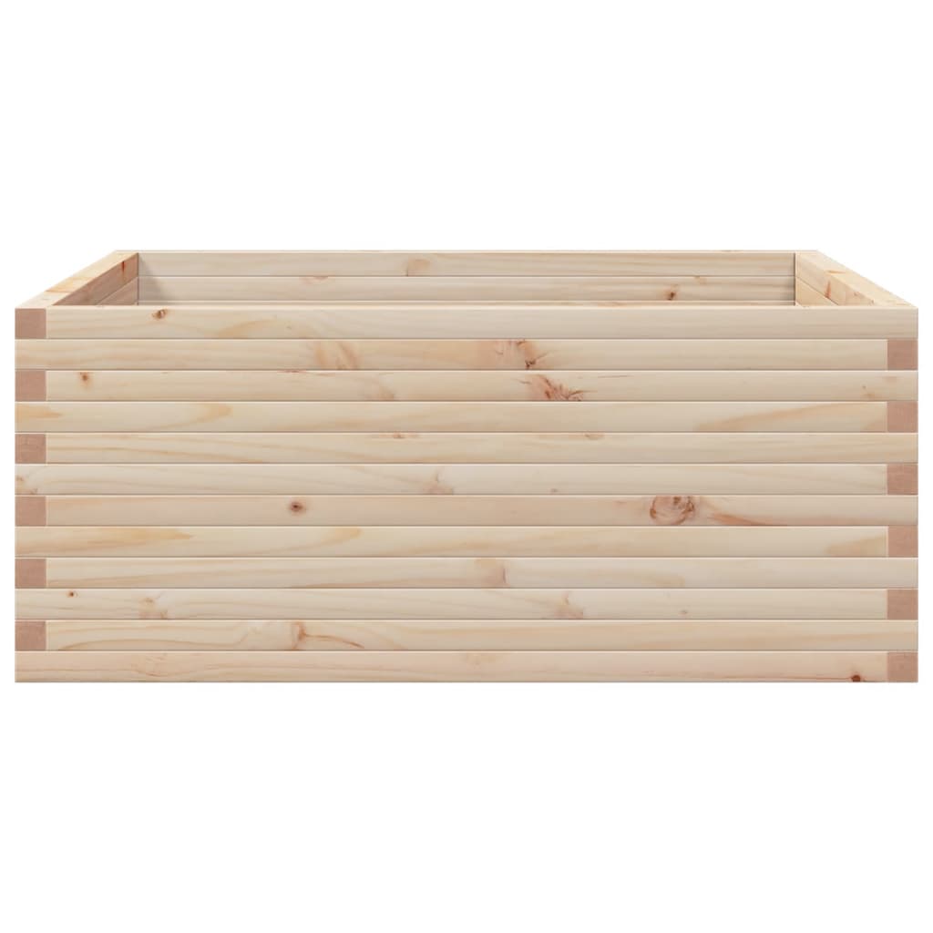 vidaXL Jardinière 110x110x46 cm bois de pin massif