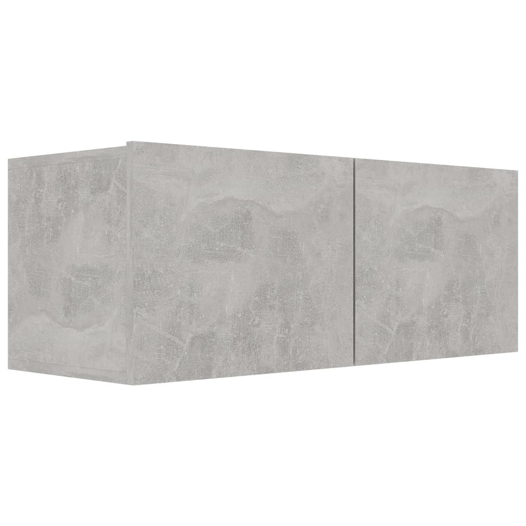 vidaXL Ensemble de meubles TV 7 pcs Gris béton Bois d'ingénierie