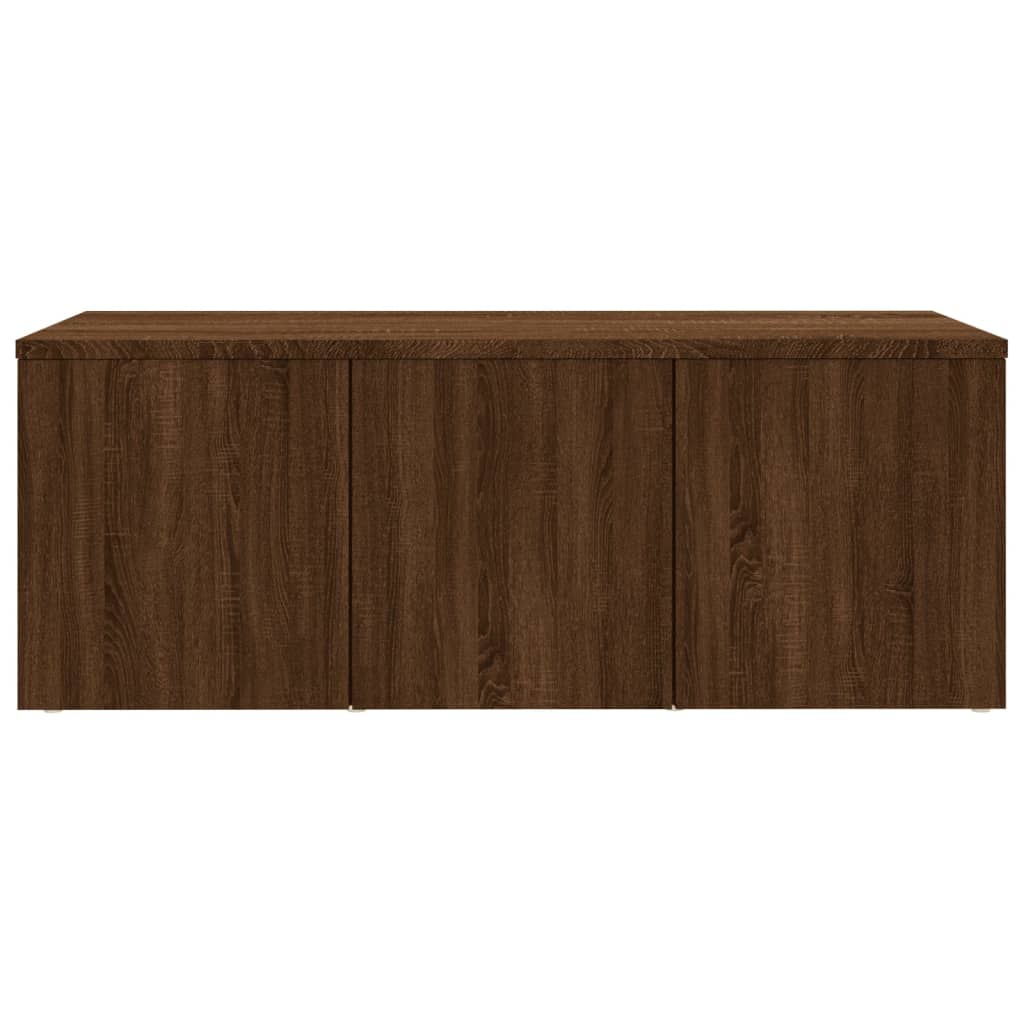 vidaXL Meuble TV Chêne marron 80x34x30 cm Bois d'ingénierie