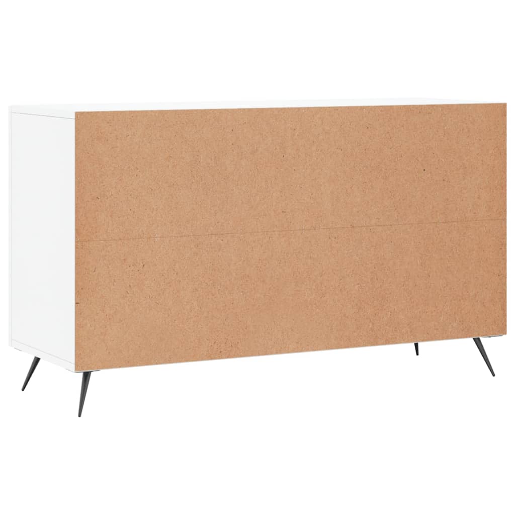 vidaXL Buffet blanc brillant 100x36x60 cm bois d'ingénierie