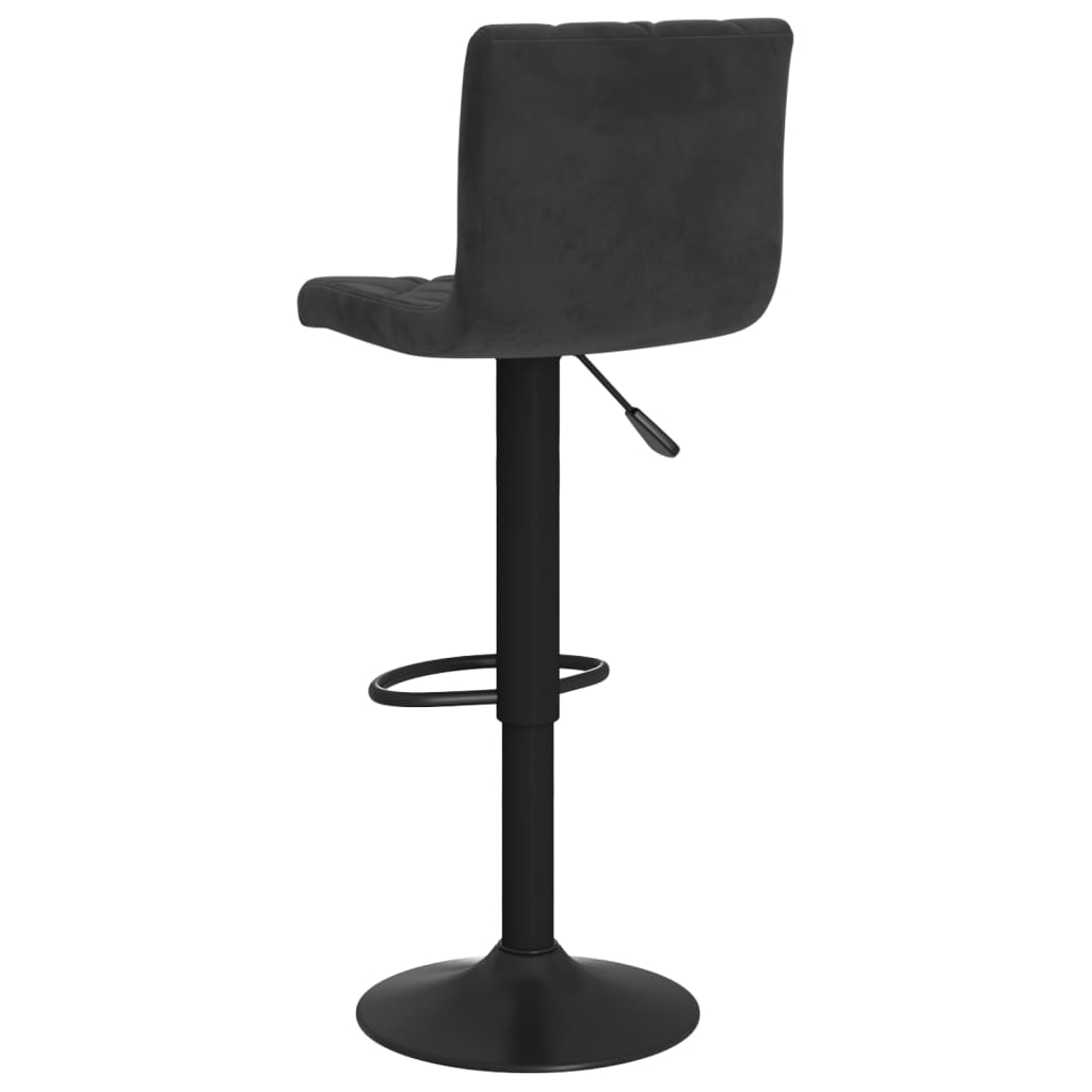 vidaXL Tabourets de bar lot de 2 Noir Velours