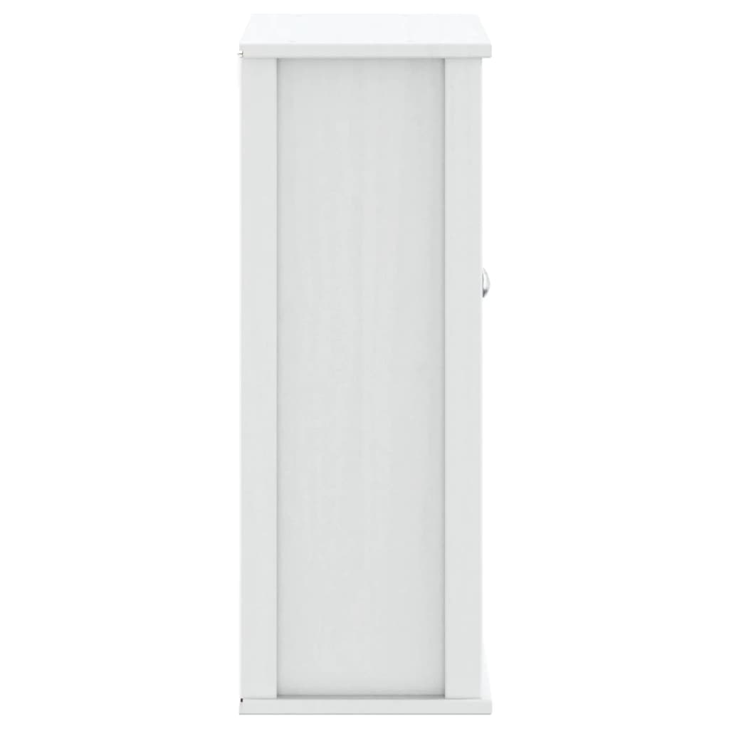 vidaXL Armoire murale de salle de bain BERG blanc bois massif