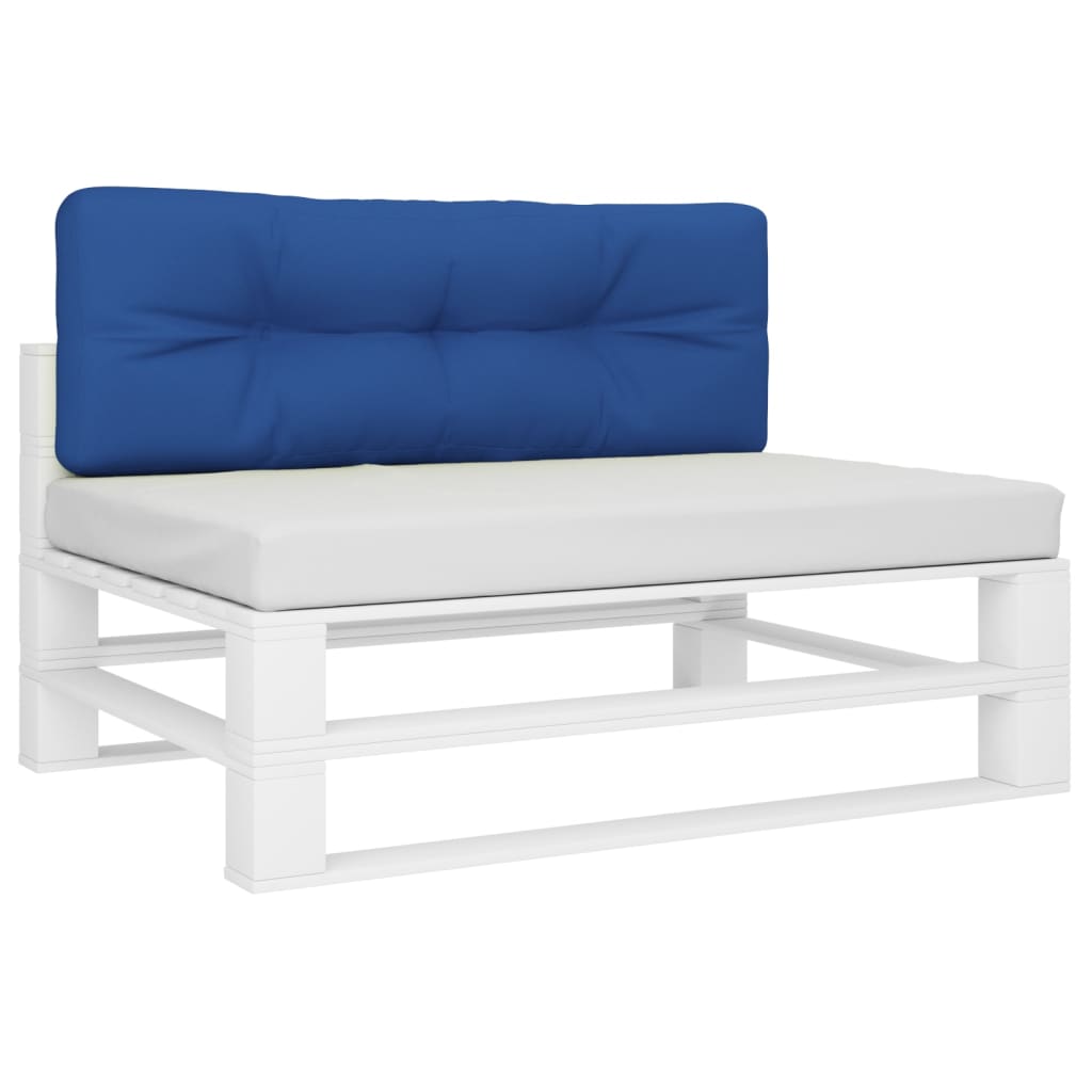 vidaXL Coussin de palette bleu royal 120x40x12 cm tissu