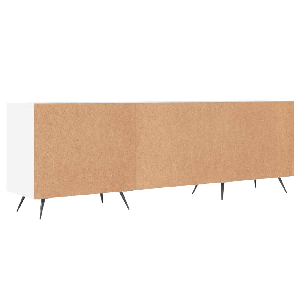 vidaXL Meuble TV blanc 150x30x50 cm bois d'ingénierie