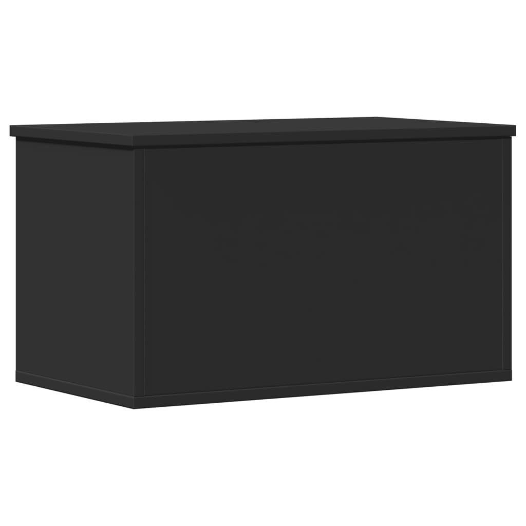 vidaXL Boîte de rangement noir 60x35x35 cm bois d'ingénierie