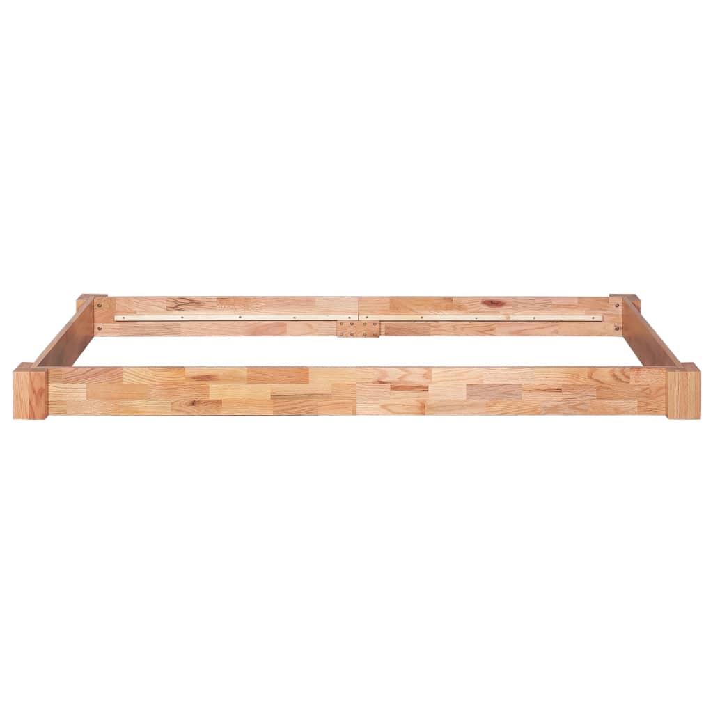 vidaXL Cadre de lit sans matelas bois de chêne massif 90x200 cm