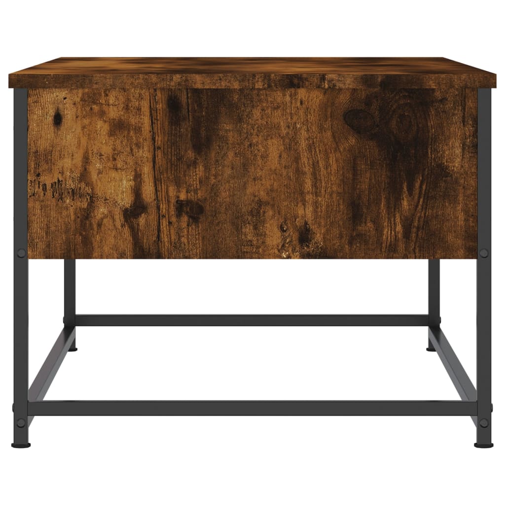 vidaXL Table basse chêne fumé 100x51x40 cm bois d'ingénierie