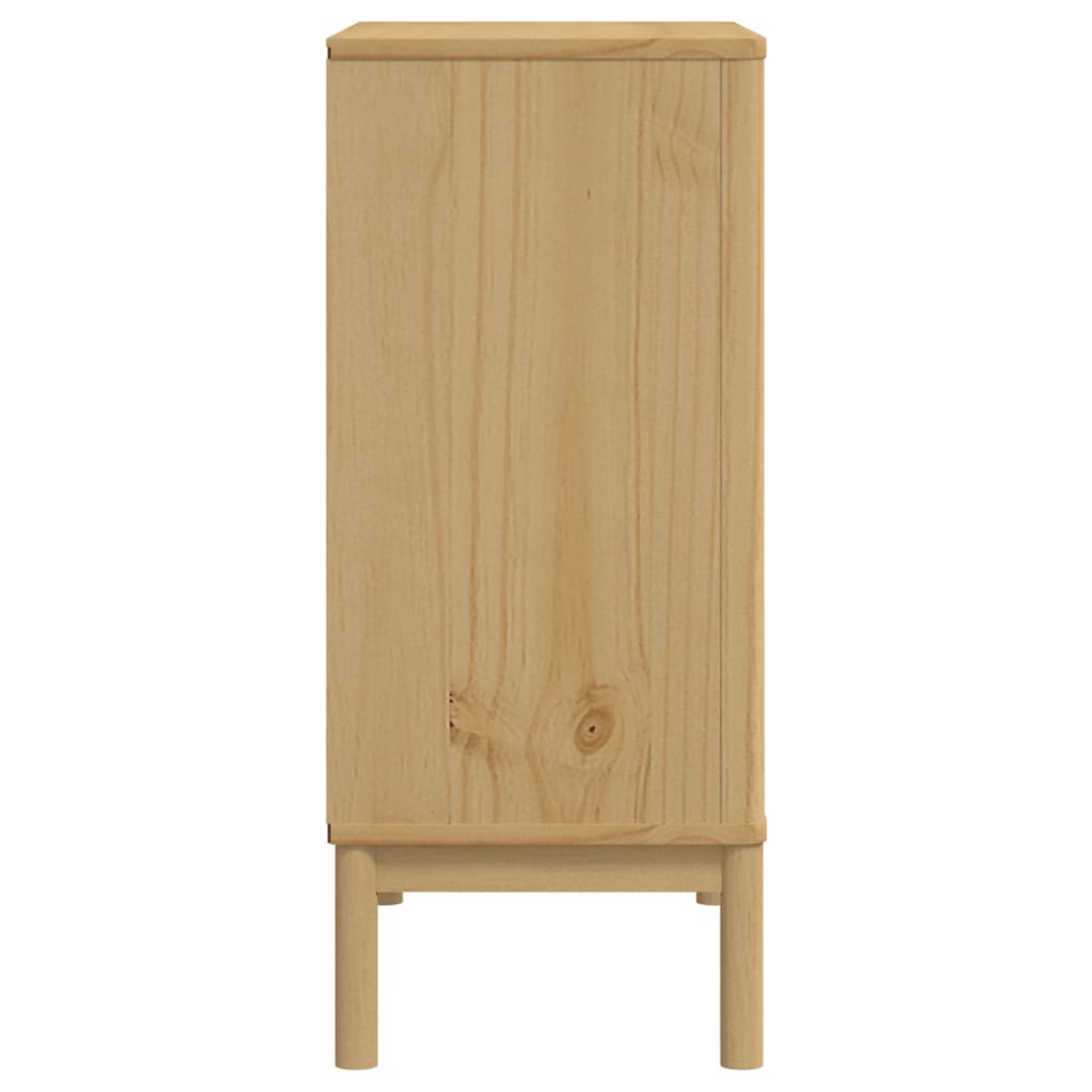 vidaXL Commode FLORO cire marron bois de pin massif