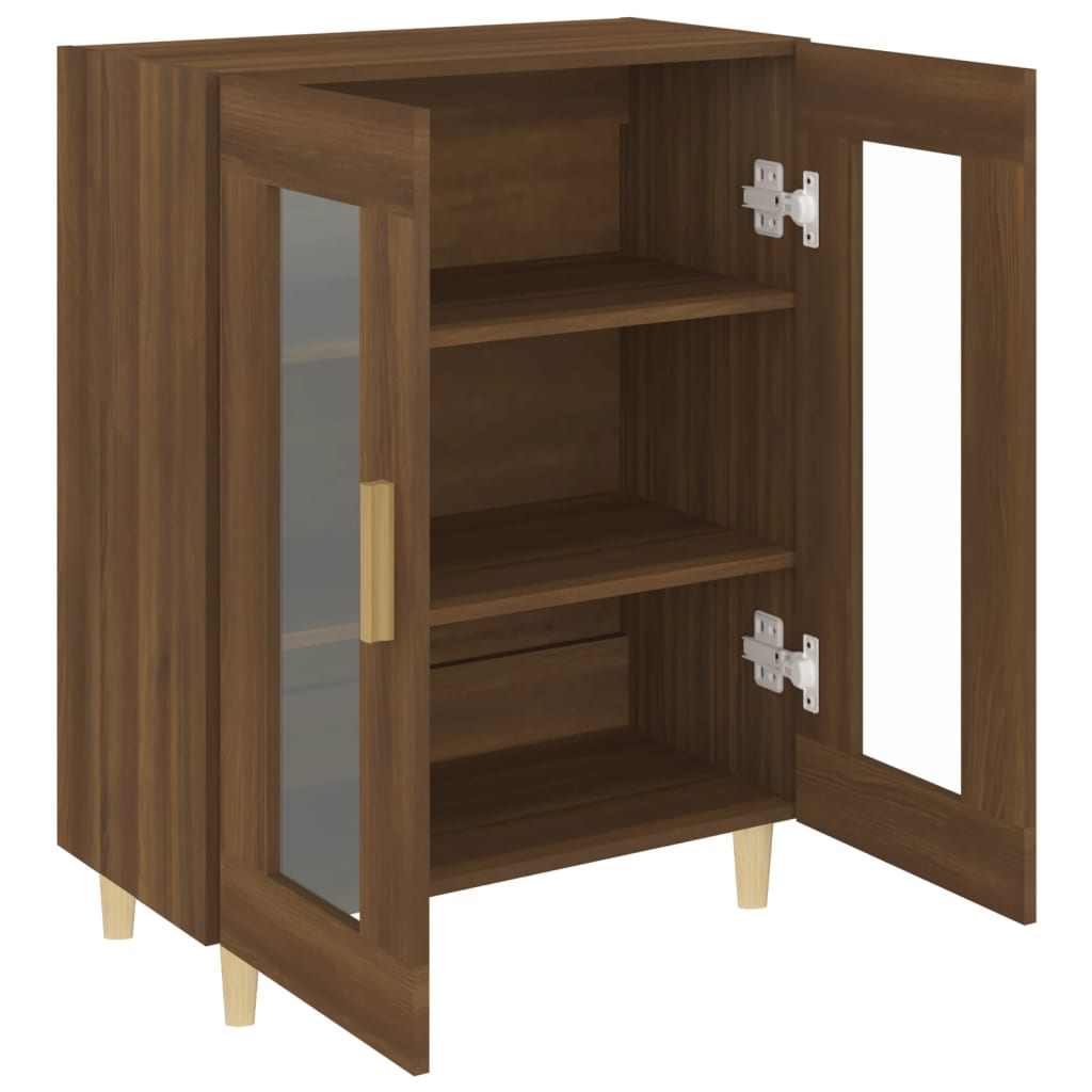 vidaXL Buffet chêne marron 69,5x34x90 cm bois d'ingénierie