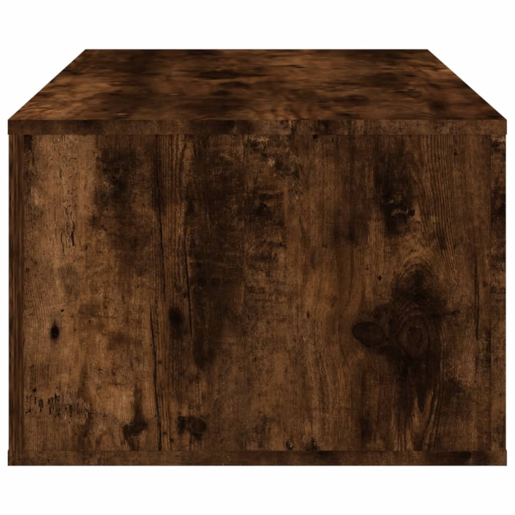 vidaXL Table basse Chêne fumé 100x50,5x35 cm Bois d'ingénierie