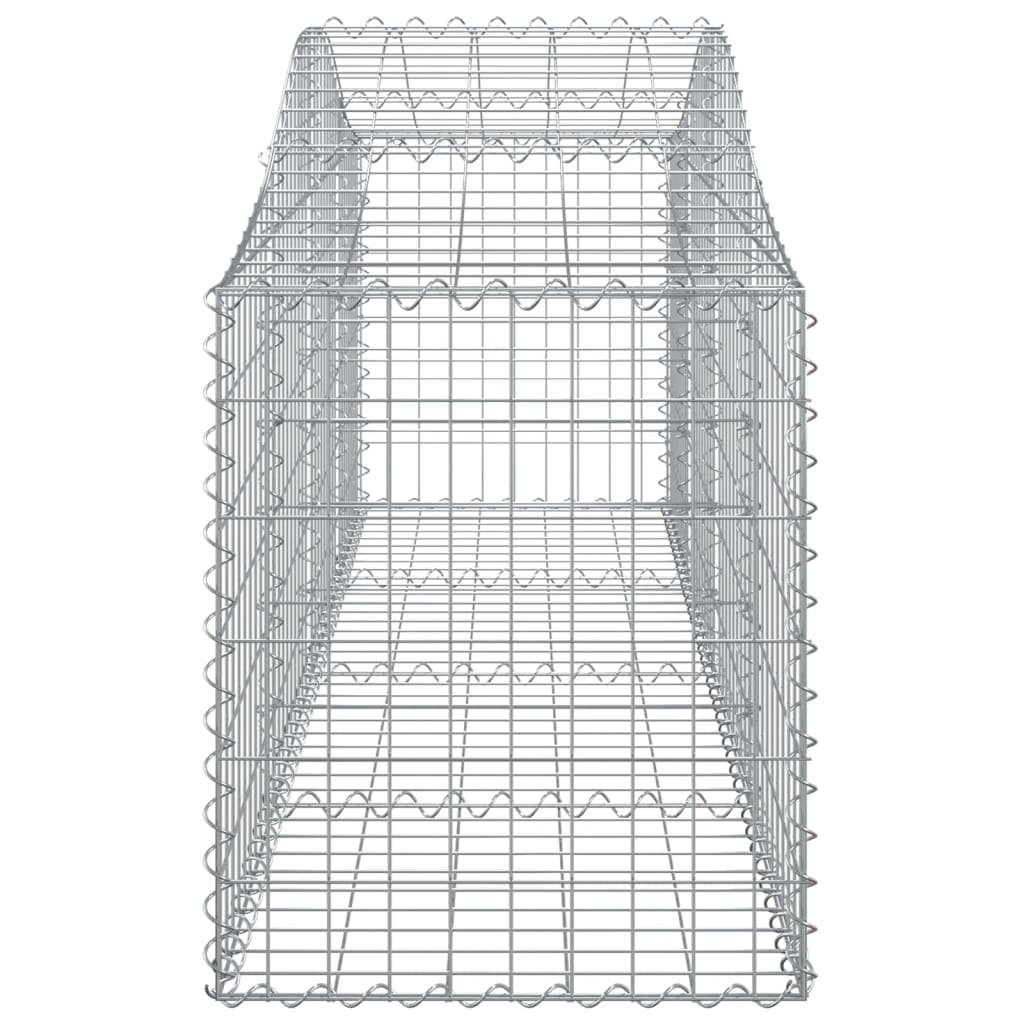 vidaXL Paniers à gabions arqués 5 pcs 200x50x60/80 cm Fer galvanisé