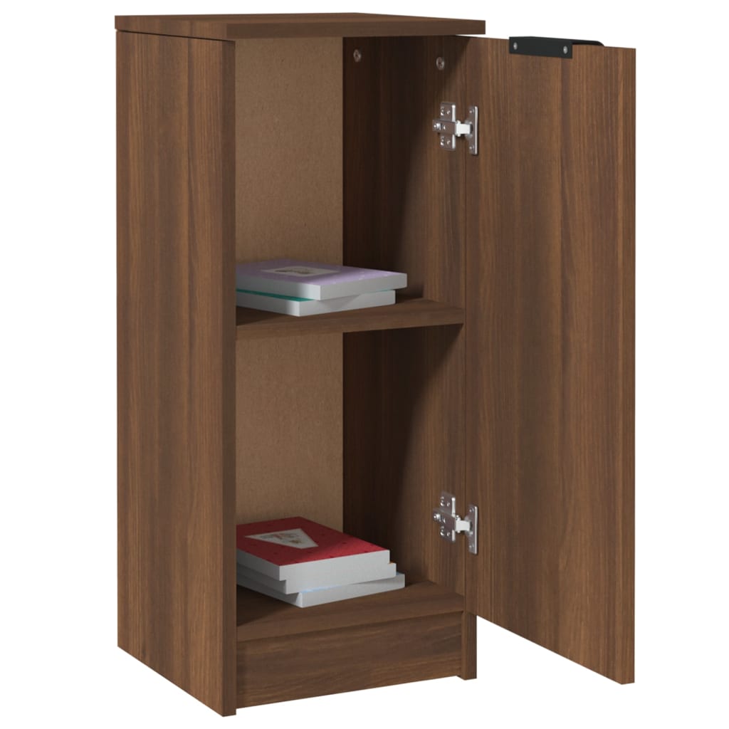 vidaXL Buffet Chêne marron 30x30x70 cm Bois d'ingénierie