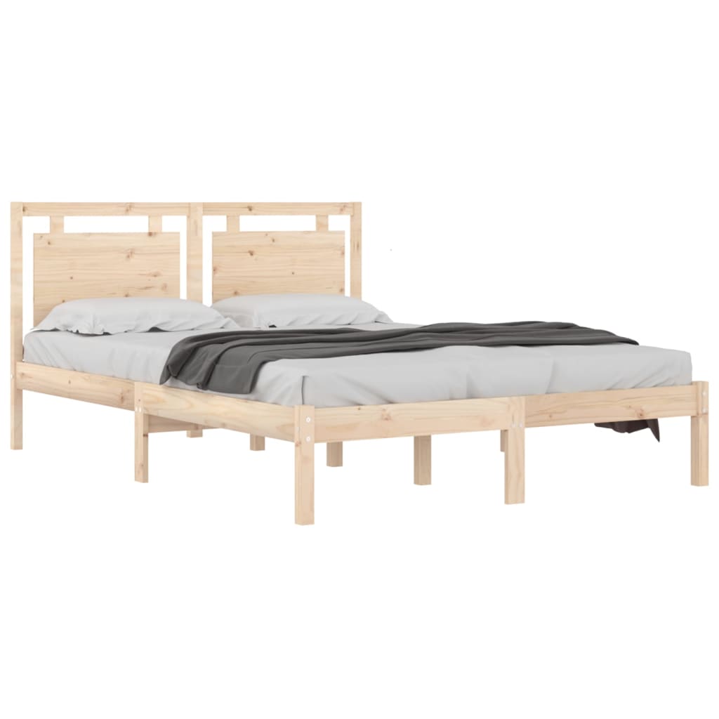 vidaXL Cadre de lit sans matelas 180x200 cm bois massif