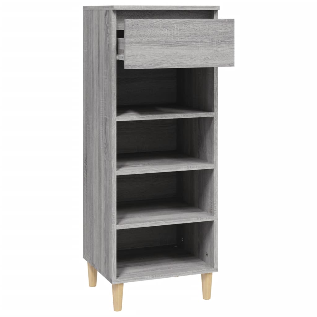 vidaXL Armoire à chaussures Sonoma gris 40x36x105 cm Bois d'ingénierie