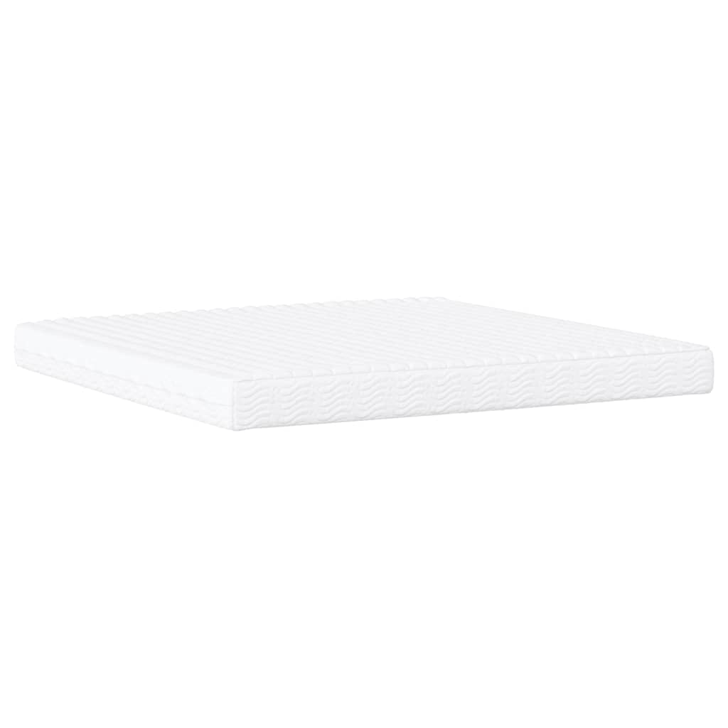 vidaXL Lit avec matelas gris foncé 200x200 cm tissu