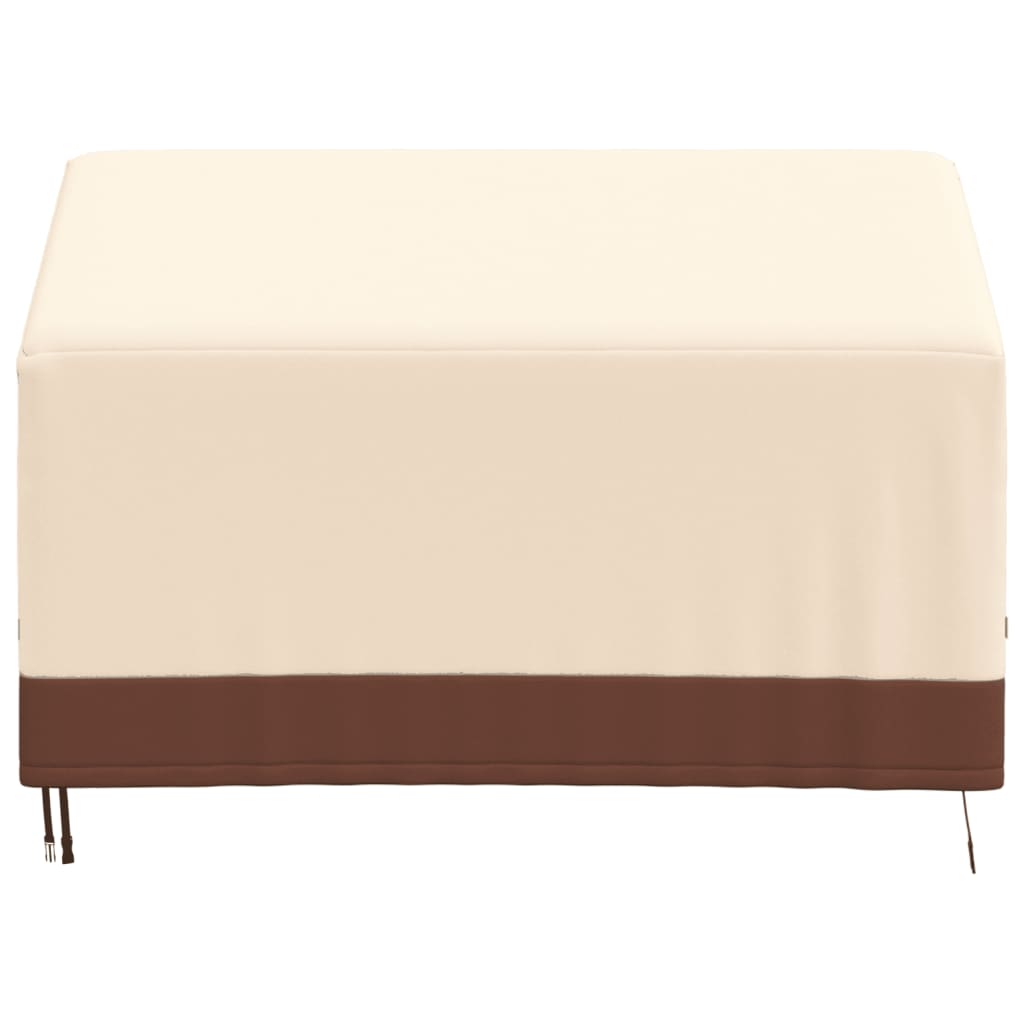 vidaXL Housses de banc 2 places 2 pcs 132x71x56/81cm tissu oxford 600D